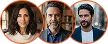 Avatars van tevreden Kvarixyt gebruikers